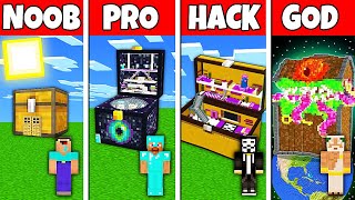 Minecraft Battle: NOOB vs PRO vs HACKER vs GOD! CHEST BLOCK BASE HOUSE BUILD CHALLENGE in Minecraft by Rabbit - Minecraft Animations 19,325 views 1 month ago 37 minutes