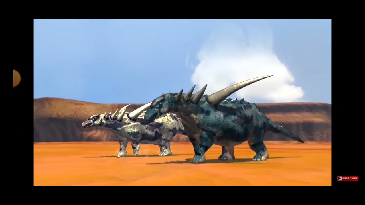 Dinosaurs Battle s3 (Parasaurolophus vs Sauropelta) - YouTube