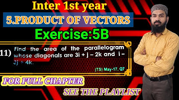 5.Product of Vectors Ex:5b [11.problem] Intermediate Maths 1A