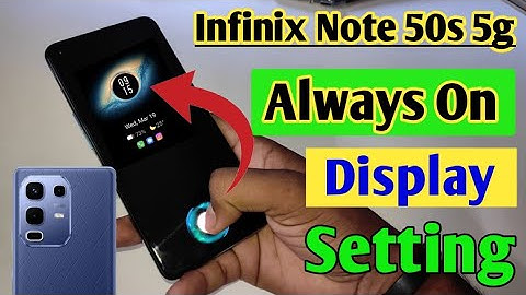 Infinix Note 50s always on display, always on display kaise change kare setting in Infinix Note 50s