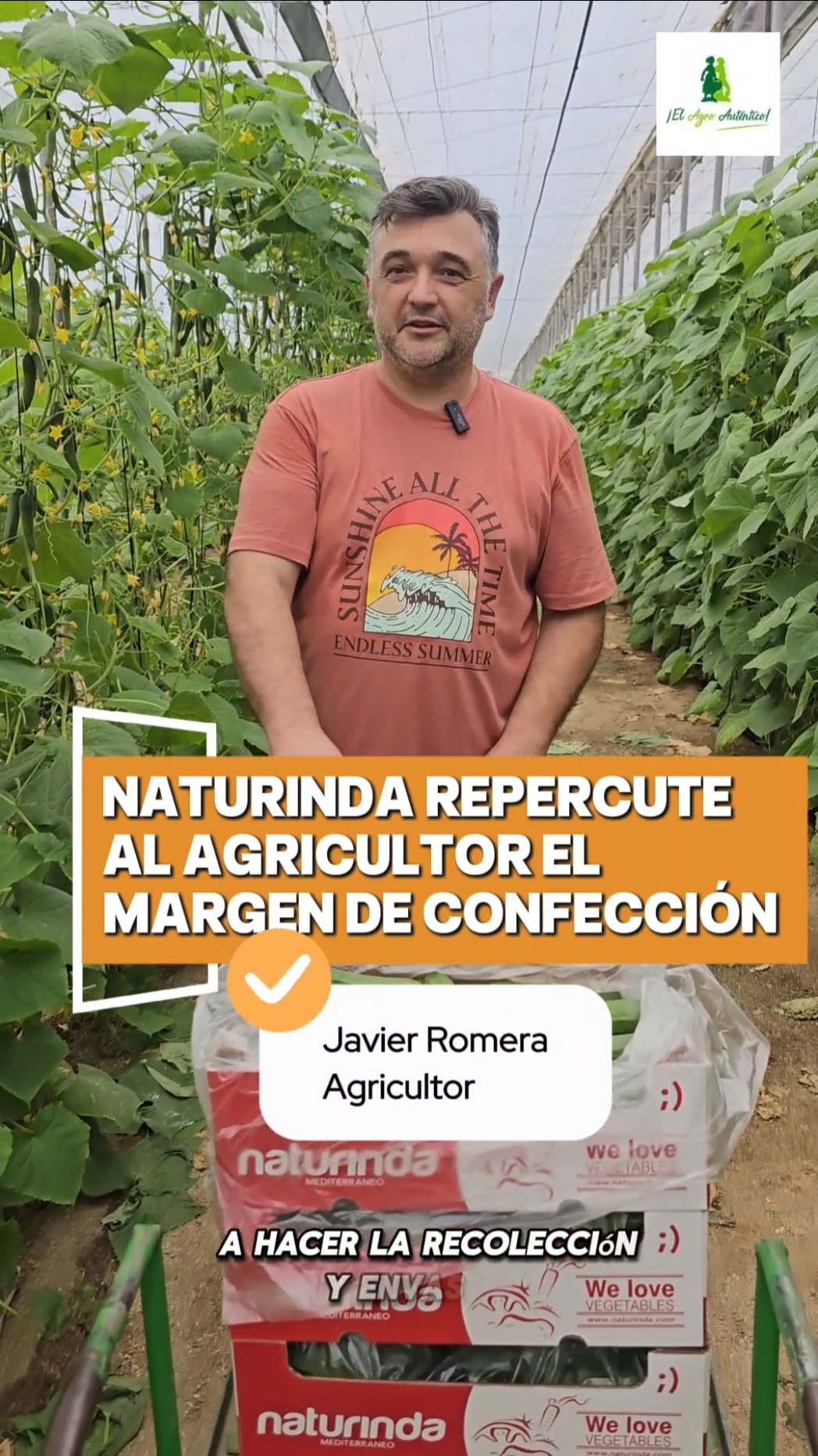 Naturinda repercute al agricultor el margen de confección #agricultura
