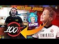 CONNOR AND EWOK JOIN THE 100 THIEVES JUNIOR SQUAD?! (Fortnite: Battle Royale)