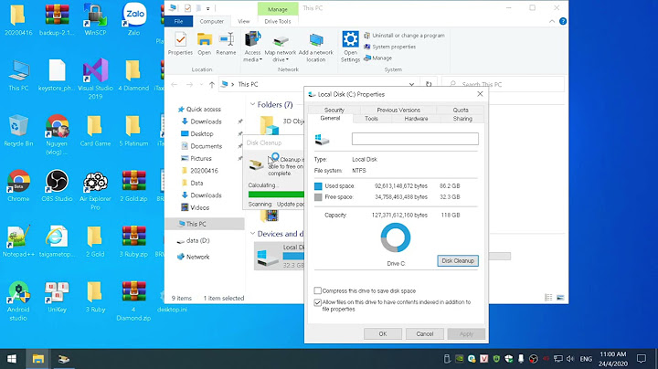 Hướng dẫn dùng disk cleanup for windows 10