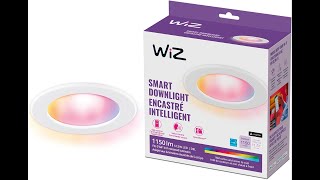WiZ Smart 6 Inch Retrofit Recessed Downlight Review Matter Compatible Motion Activated