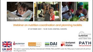 Webinar: Nutrition coordination and planning toolkits