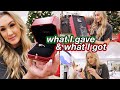what I got & what I gave for christmas! | vlogmas day 24