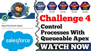 Control Processes with Queueable Apex || Asynchronous Apex || Salesforce || Challenge 4