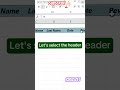 ⚡ Fast Data Entry in Excel! #shorts