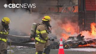 Firefighters say curious crowds are getting in the way, and putting themselves at risk