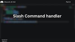 How to make your Discord Bot for beginners. Slash Command handler.