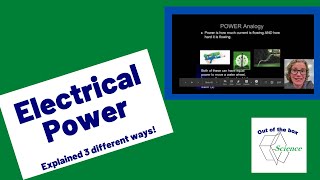 Electrical Power Explained 3 different ways - Analogies and Examples