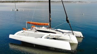 How Much Space Is On This INCREDIBLY FAST Trailerable TRIMARAN?!  [FULL BOAT TOUR]