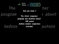 computer science facts