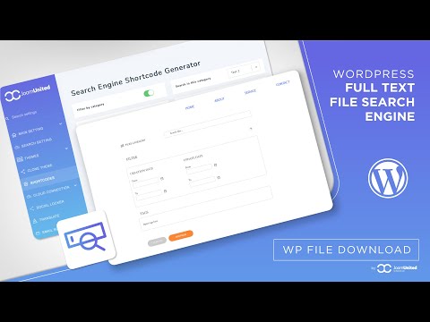 WordPress full text file search engine