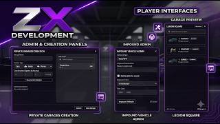 ZX ADVANCED GARAGES V1 - Garage Script For FIVEM [QBCORE/ESX/QBOX]
