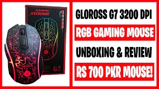 Gloross G7 Gaming Mouse Unboxing & Review - Cheap RGB Gaming Mouse