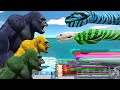 King Kong Bridge Challenge | Giant Snake Team vs King Kong – Animal Revolt Battle Simulator