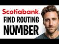 How to Find Your Routing Number on Scotiabank (2026) ✅