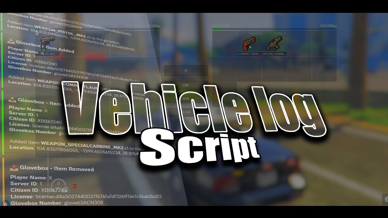 [OPEN SOURCE] QBCore Vehicle log Script FiveM - YouTube