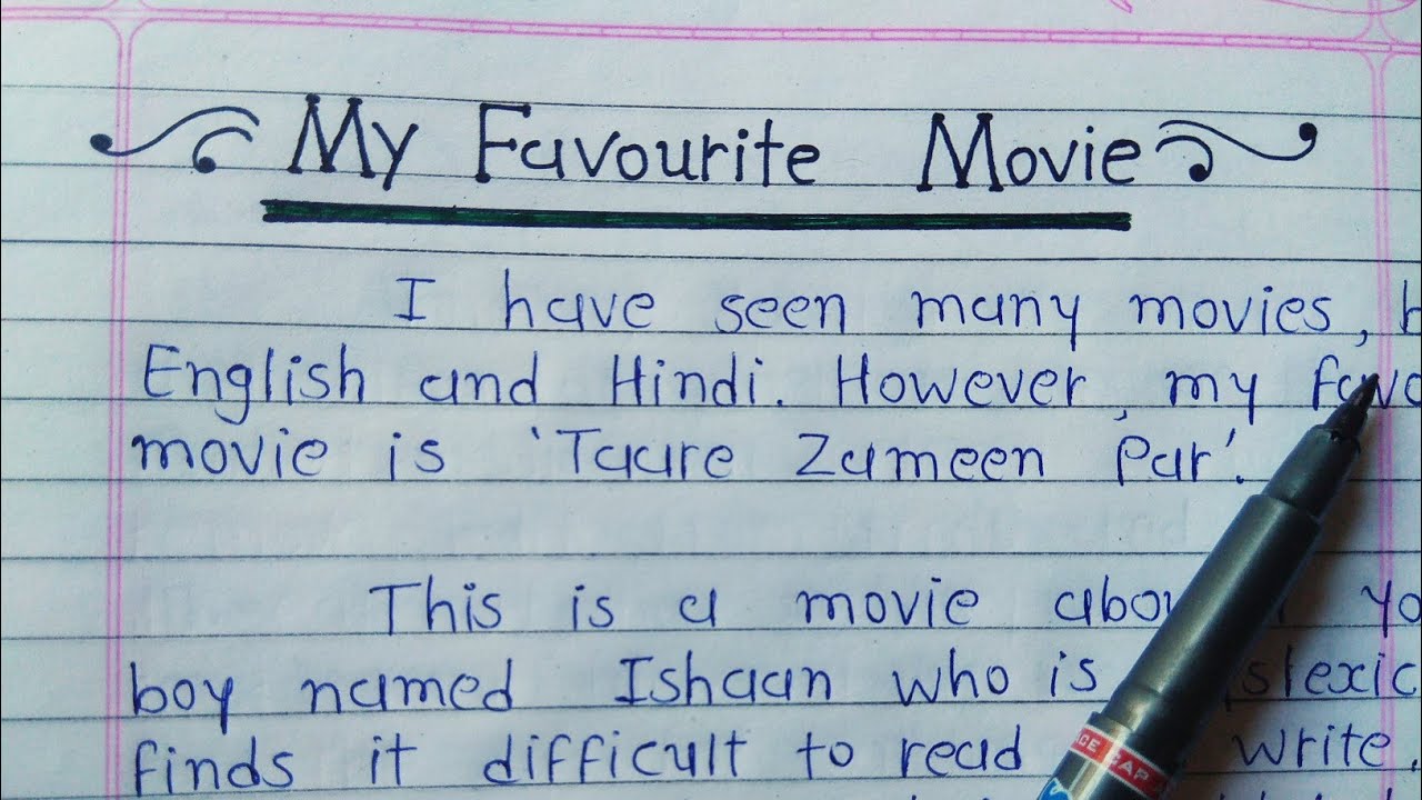 write essay about your favourite film