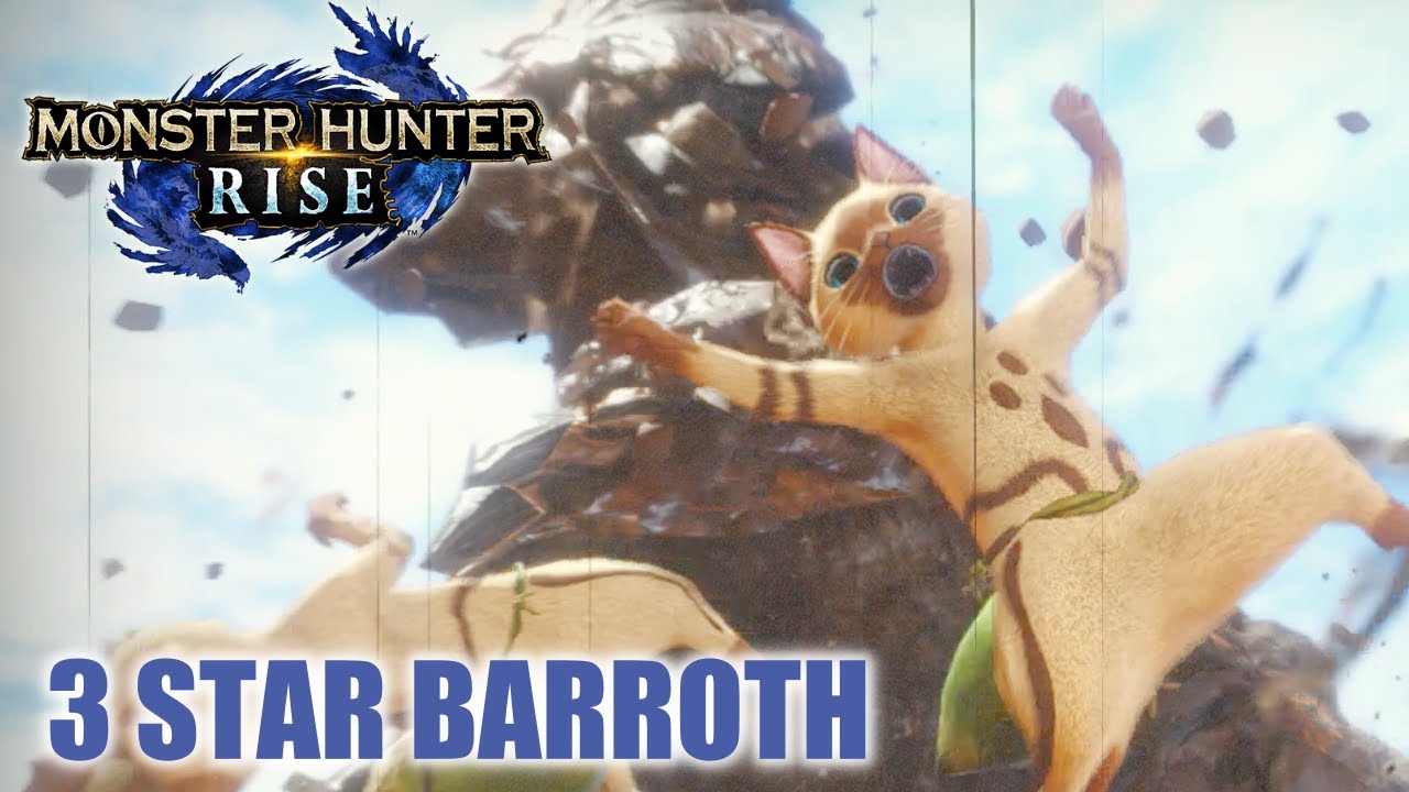 Monster Hunter Rise – Fightin’ Dirty - Hunt a Barroth - Level 3 Star Village Quest - Switch Gameplay