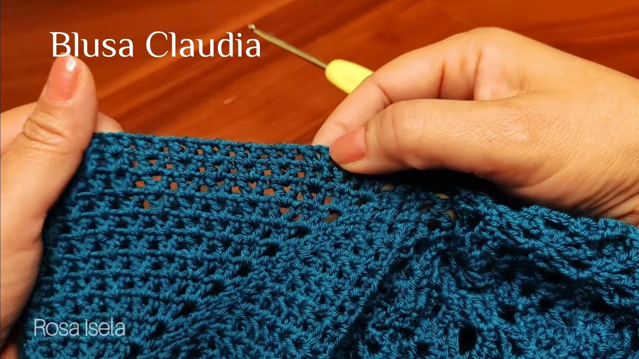 Blusa Claudia Video Completo #crochet #seguidores #knitting #hechoamano 