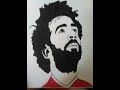 تعليم رسم بورتريه محمد صلاح /رسم محمد صلاح