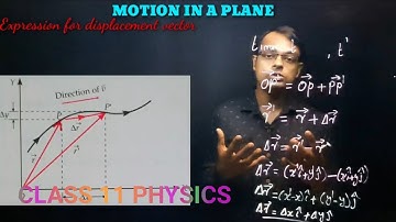 MOTION IN A PLANE PART-7|| POSITION VECTOR || DISPLACEMENT VECTOR|| INSTANTANEOUS VELEOCITY VECTOR