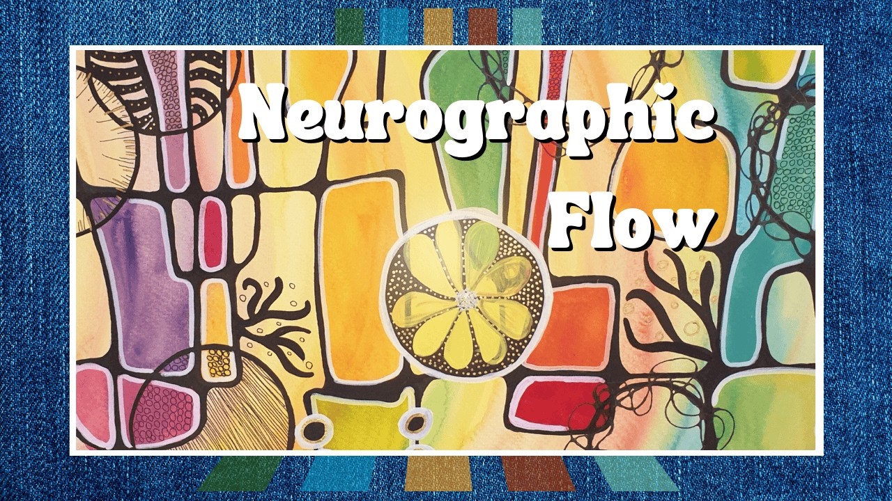 Watch the Magic Happen – Neurographic Watercolor with Gold Accents |Relax & Create