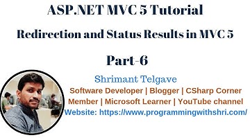 (#6) Action Results in MVC 5 (Part-2) | ASP.NET MVC 5 Type of Redirection and Status Code Results