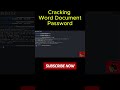 Crack Word Document Passwords in Seconds! 💻