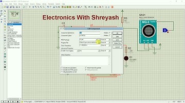 MQ2 Gas Sensor Interfacing with 89C52 | Simulation | H2, LPG, Alcohol, Smoke Gases Detection