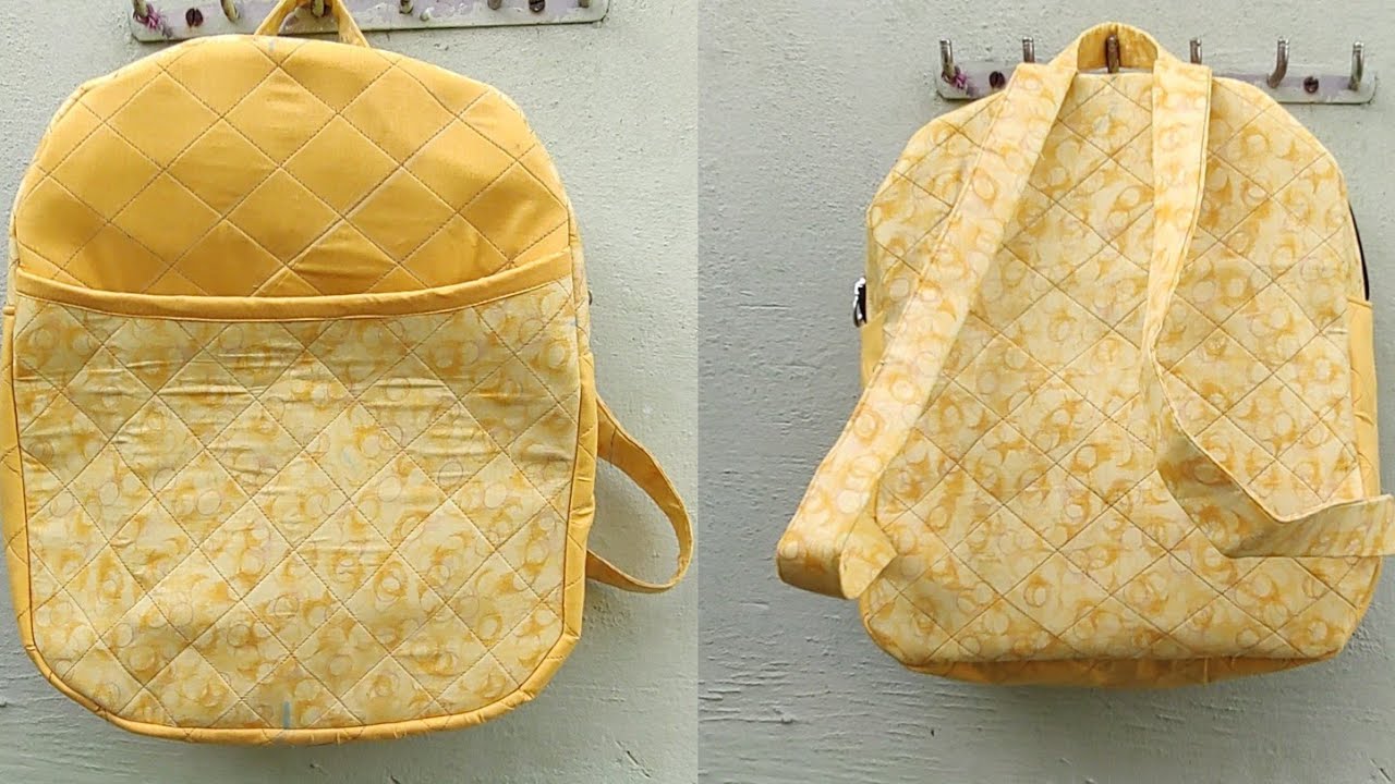 School Bag Bnane ka Sabse Aasan Tarika / Easy School Bag Making YouTube