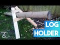 How to Make a Log Holder for Hand Sawing Logs - Woodworking Project How to Make a Log Holder for Hand Sawing Logs - Woodworking Project