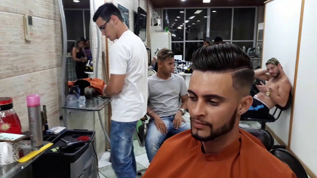 Corte graduado com finalização + barba - YouTube