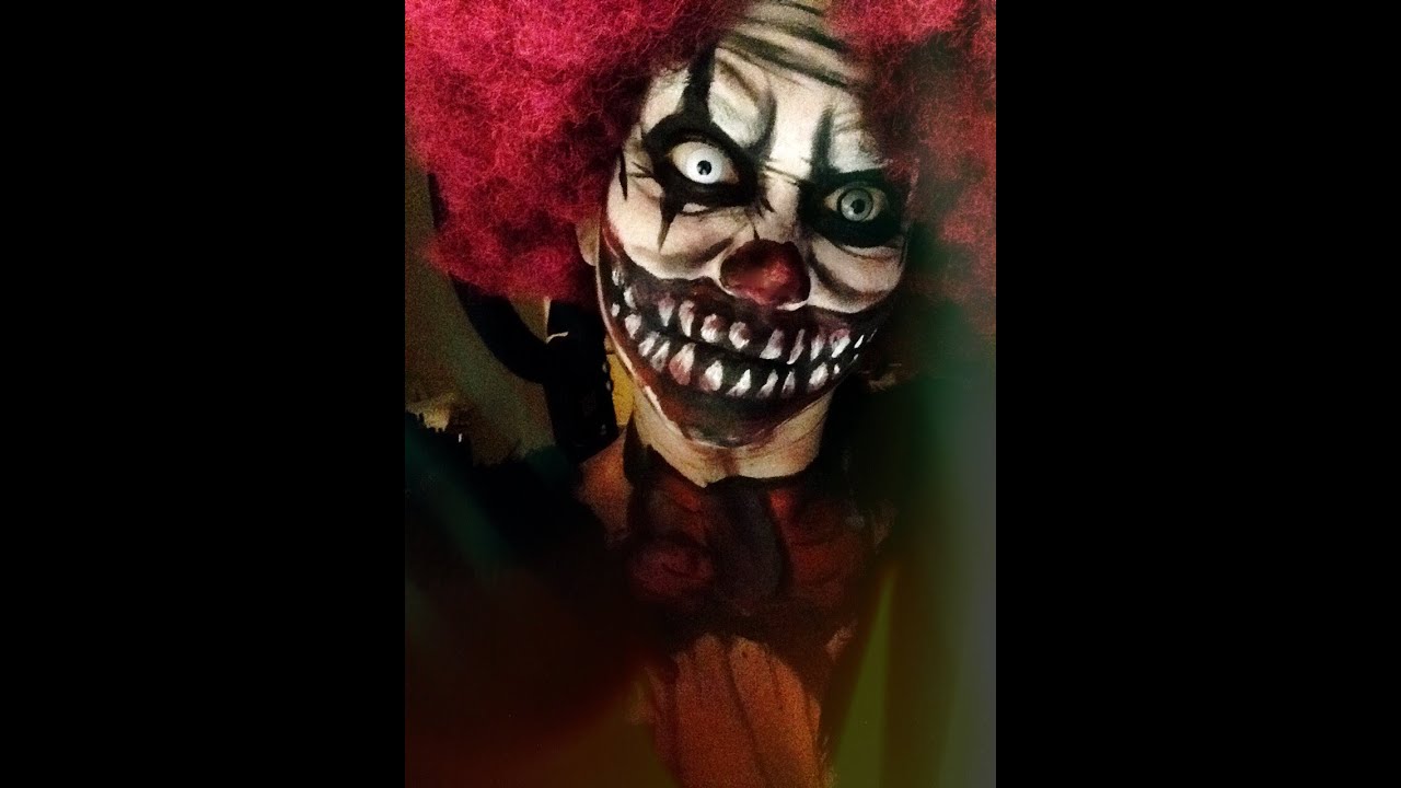 Scary Clown Halloween Makeup Tutorial YouTube
