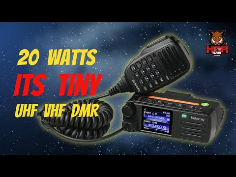 Tiny UHF VHF DMR 20 Watt Mobile Radio:  Use and Review of the Radioddity DB25-D