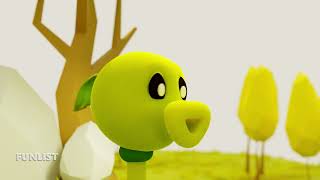 Plants vs Zombies 2 : Peashooter daylight sleep A Short Film animation