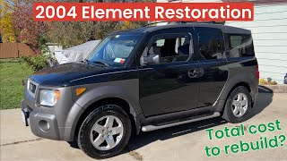 Buying, restoring, and selling a 2004 Honda Element AWD