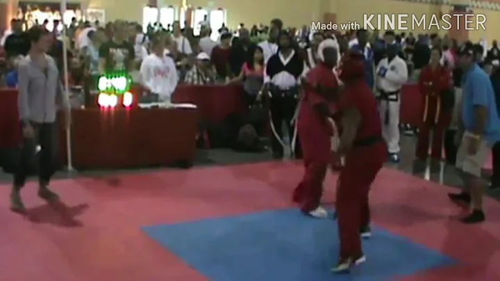 Sensei Shane Dyer (white head gear)vs Hulk USA Tea...