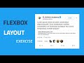Flexbox : Twitter Post - Exercise (Darija)