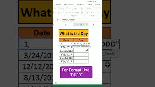 Find Day Using Date In Excel !!! screenshot 2