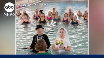 Thumbnail for The sweet story behind a senior couple's pool wedding