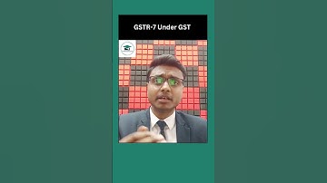 GSTR 7 under GST | CA Inter Taxation #shorts #taxtycoon