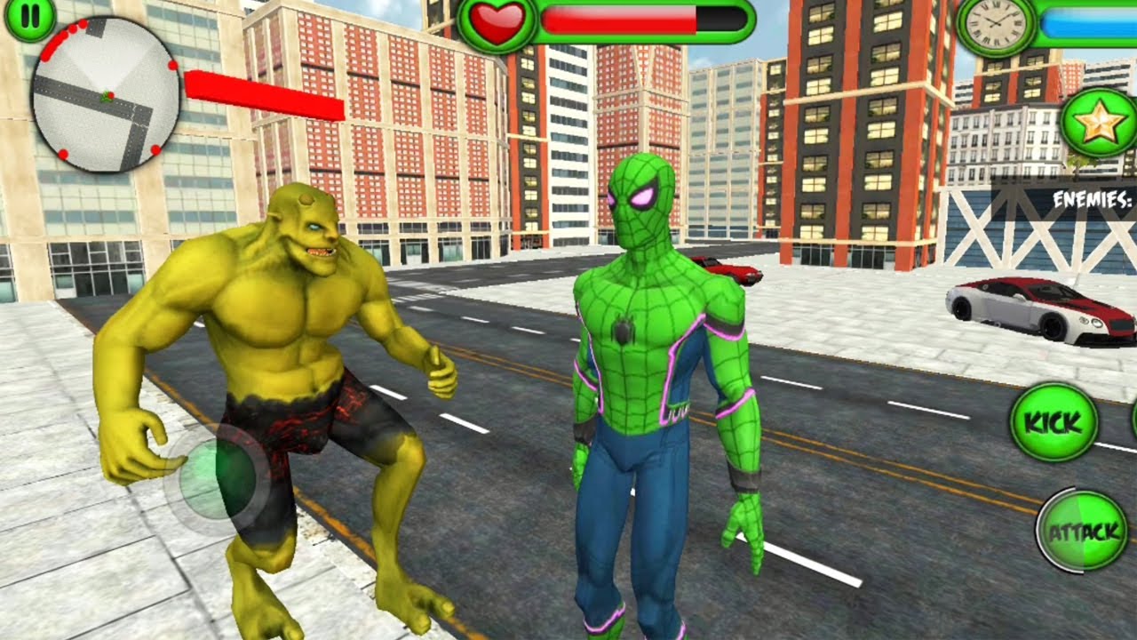 Spider Superhero Vs Monster City Gangster | Super Spider Rope Hero Fighting 3d - Android GamePlay