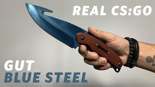 REAL CS:GO KNIVES - Gut - Blue Steel - KNIFY