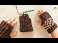 Mitones CROCHET SIN COSTURAS facil TUTORIAL para VENDER o REGALAR #crochet #ganchillo manopla guante