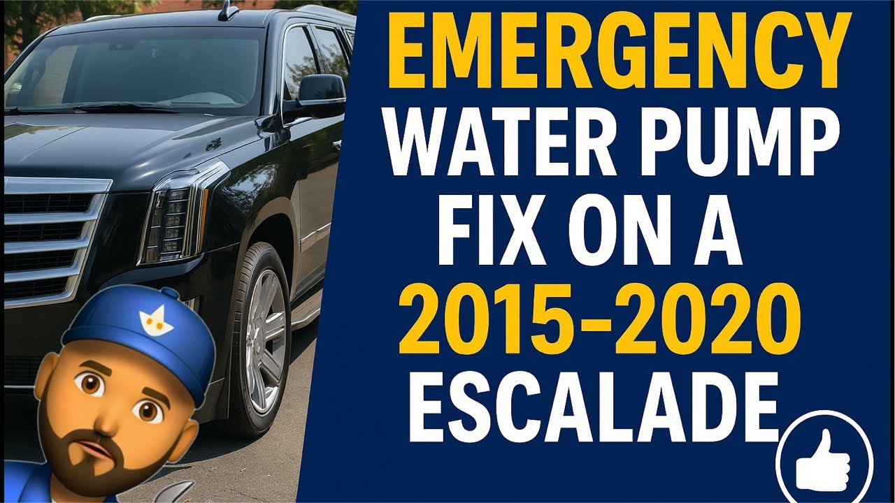 2018 Cadillac Escalade Water Pump, Thermostat & TempS Emergency DIY Repair + Mobile Mechanic Advice.