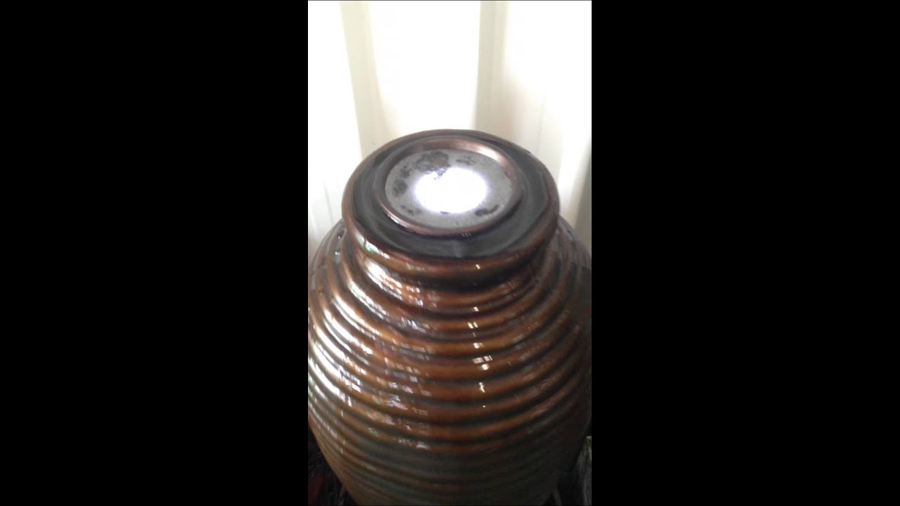 WATER FOUNTAIN WATER FEATURE TALL POT WITH LIGHT- WF-027