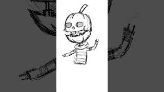 How to draw Jack O-Lantern in my style #drawingcartoons #cartoons #halloween